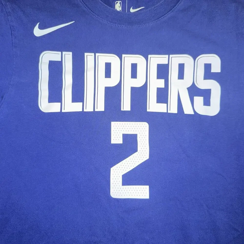 Nike Kawhi Leonard Icon‎ SS Tee Shirt LA Clippers Blue XS